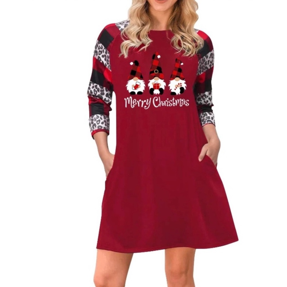 NWOT Merry Christmas Gnome Tunic Dress